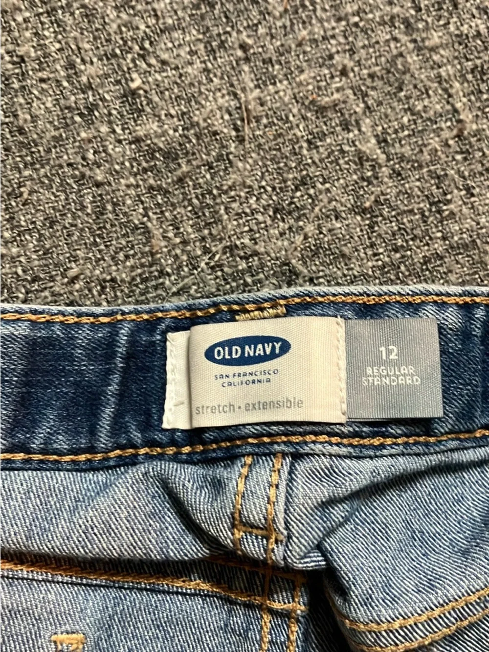 Old Navy Blue Button-Fly Denim Shorts